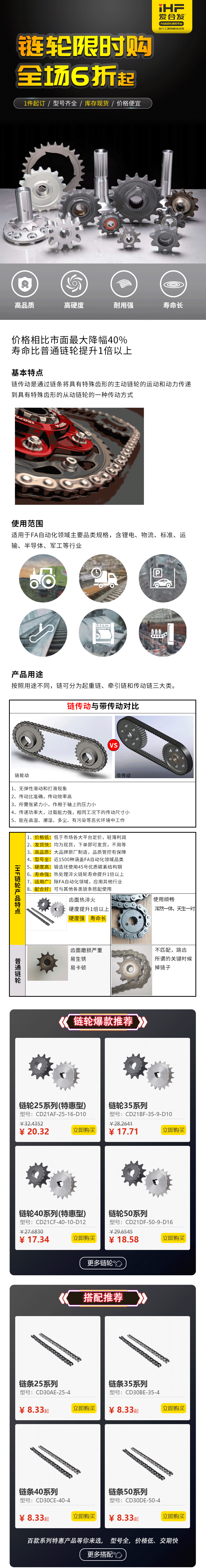 特惠現貨：鏈輪鏈條，成套搭配省錢耐用！