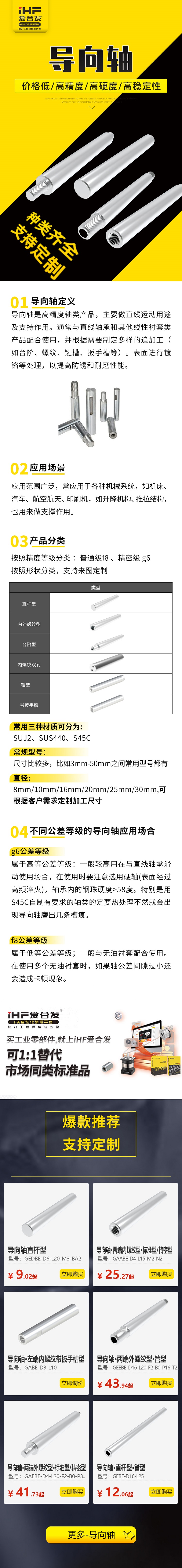 帶你30秒了解導向軸的應用場景（jǐng）及產品分（fèn）類